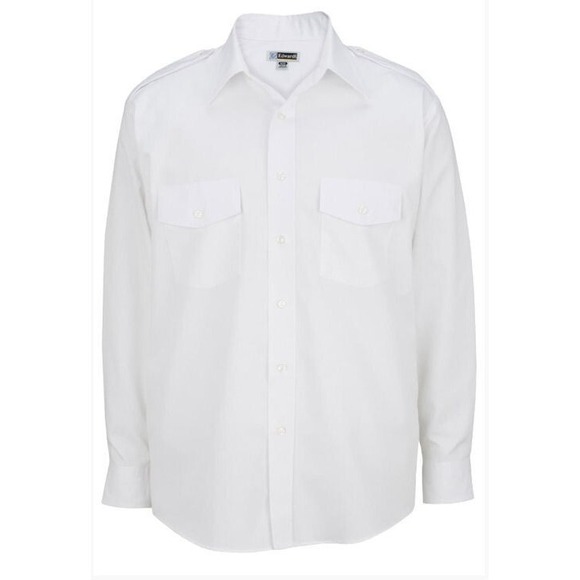 Edwards Other - Edwards Men's Long Sleeve Navigator Shirt w/ Front Pockets #1262 - White - M